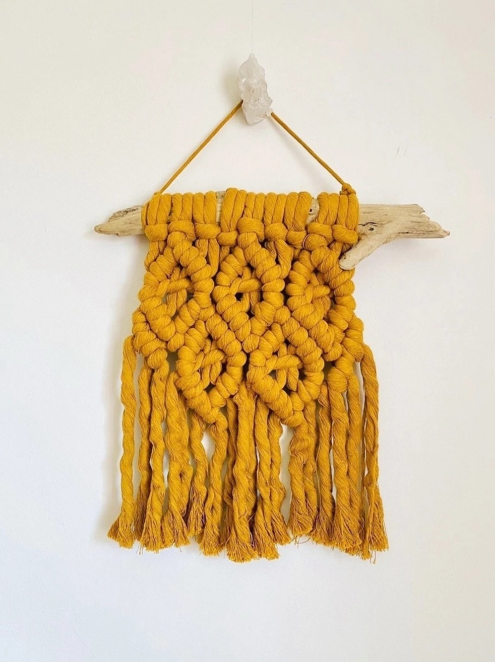 Mustard Chunky Macrame Wallhanging NEW